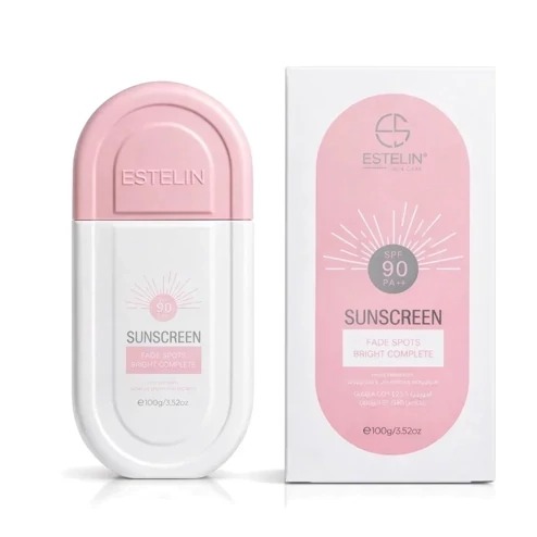 کرم ضدآفتاب استلین Estelin مدل ضدلک صورتی SPF90 | روشن‌کننده و آبرسان