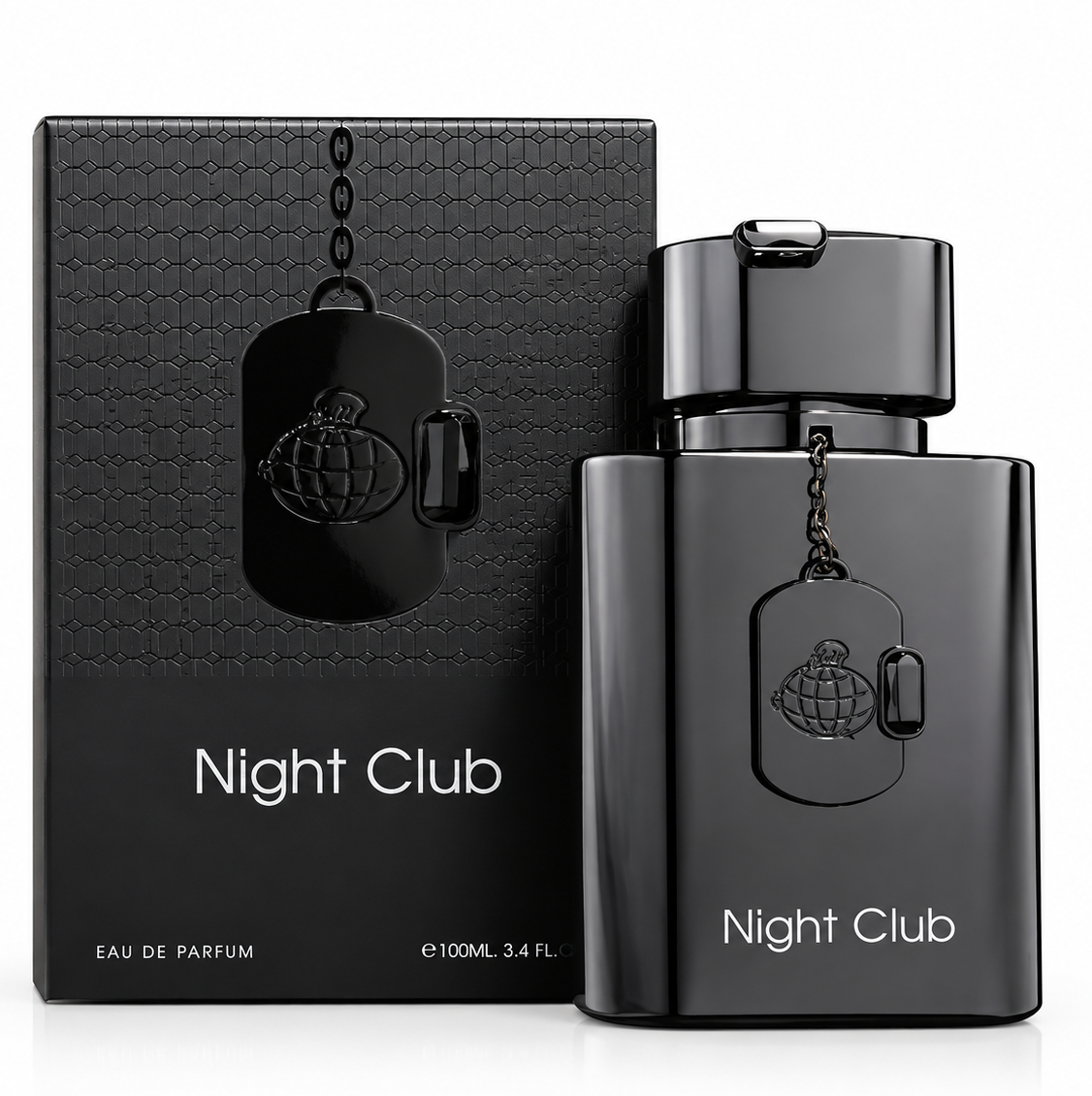 ادکلن نایت کلاب Fragrance World مدل Night Club | رایحه خنک و کمی شیرین با نت‌های میوه‌ای و چوبی