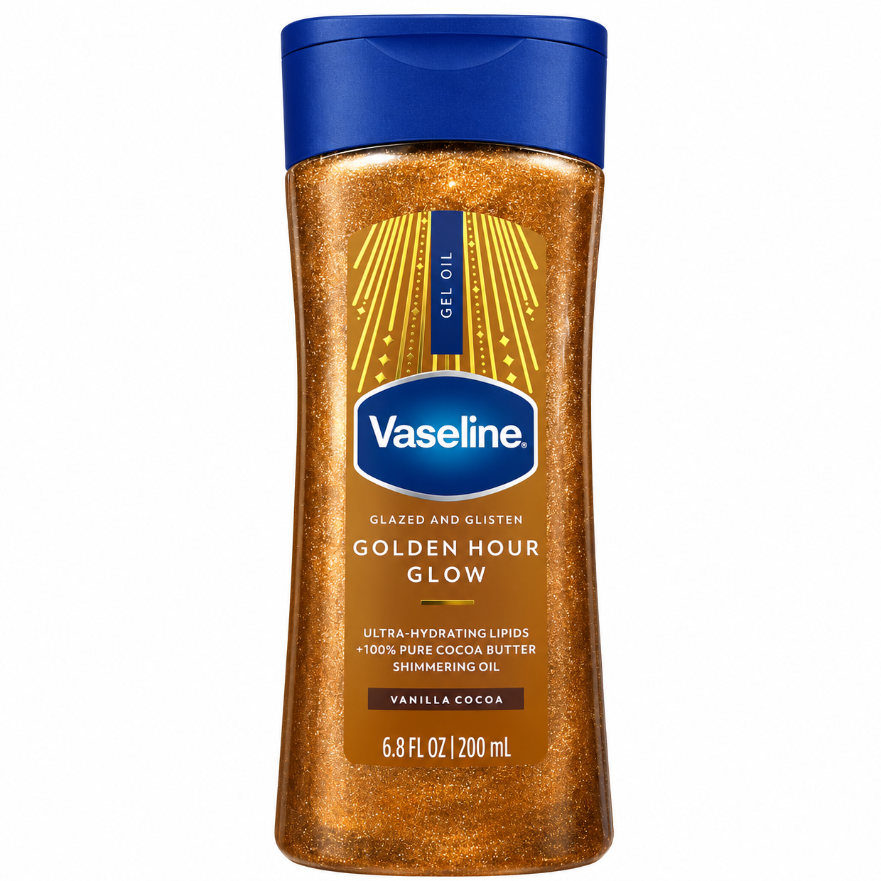 روغن ژلی شاین‌دار بدن وازلین مدل Vanilla Glow حجم 200 میلی‌لیتر | Vaseline Intensive Care Vanilla Glow