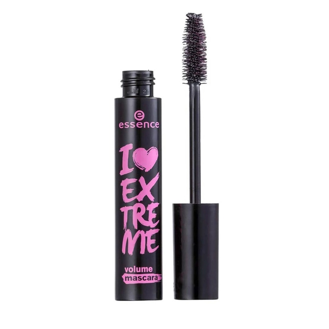 ریمل حجم‌دهنده مشکی اسنس Essence I Love Extreme Volume Mascara با برس بزرگ و متراکم