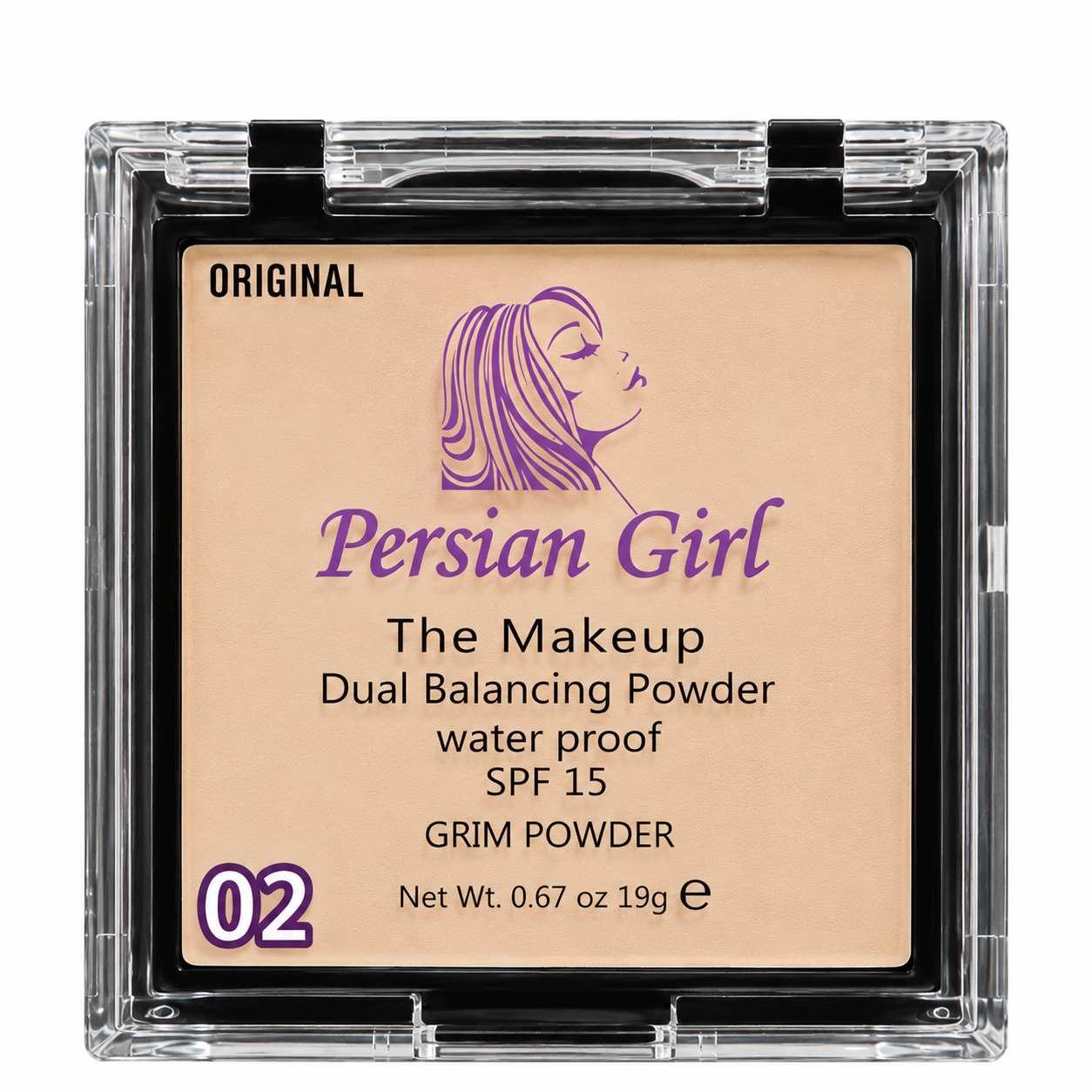 پنکیک دوکاره ضدآب پرشین گرل SPF 15 مدل Dual Balancing Powder شماره 02 و 03 وزن 19 گرم | Persian Girl